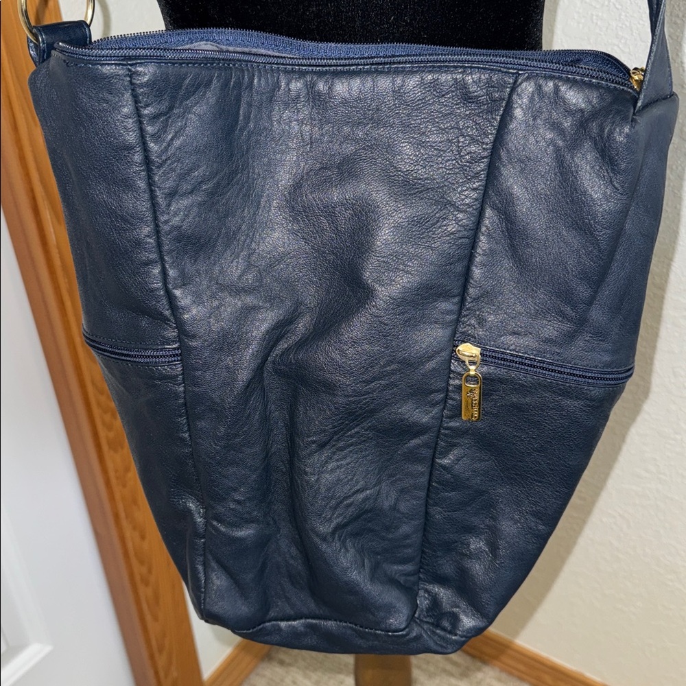 Stylish Navy Shoulder Bag by The Californian